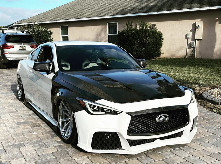 SBGT  2017+ Q60 Coupe Project Black S Front Bumper