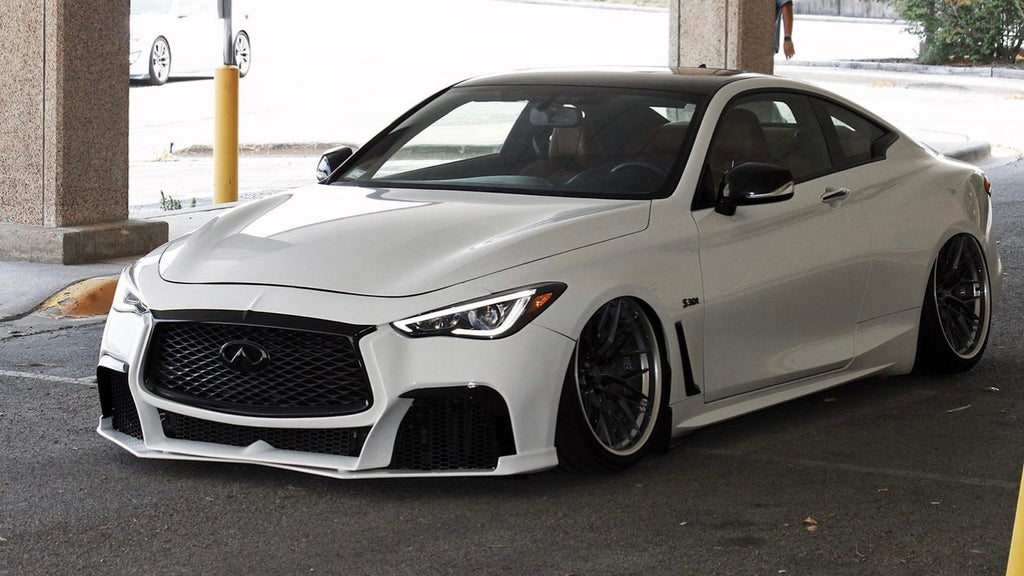 SBGT  2017+ Q60 Coupe Project Black S Front Bumper