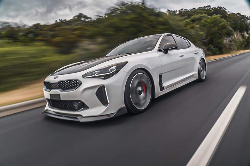 SBGT Kia Stinger Carbon Fiber Front Splitter    Shipping included