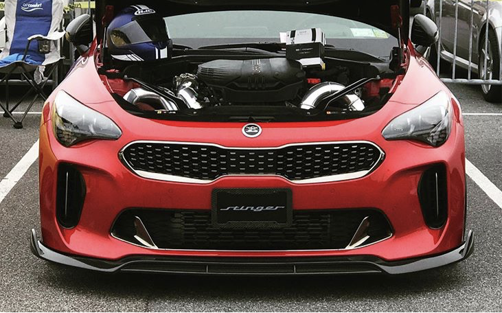 SBGT Kia Stinger Carbon Fiber Front Splitter    Shipping included