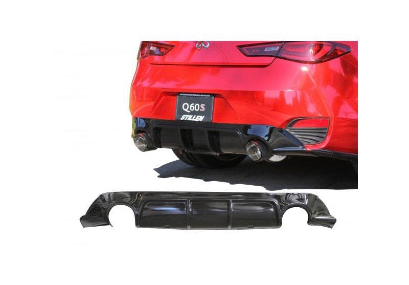 Stillen Rear Diffuser Matte Black Infiniti Q60 17-21