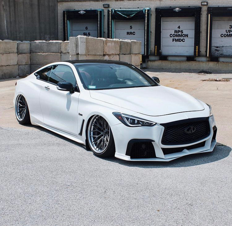 SBGT  2017+ Q60 Coupe Project Black S Front Bumper