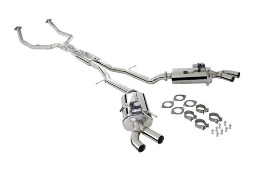 KIA Stinger RWD Polished Stainless Steel Cat-Back System With Twin 2.5" Piping Varex Rear Mufflers